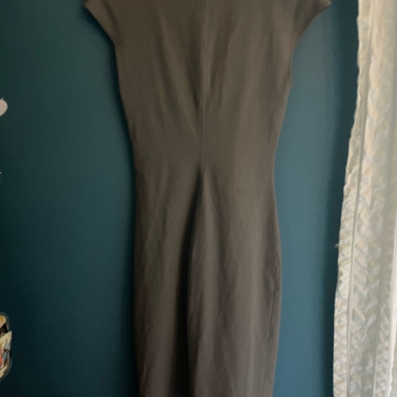 Helmut Lang wrap Pixel gray dress 4 small - Picture 6 of 7